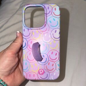 Purple Smiley Phone Case